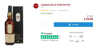 Lagavulin 16 Years Old 0,70 ltr 43% voor €59,95 bij Drankgigant