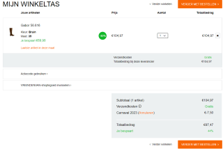 €7,50 extra korting bij besteding vanaf €100 in de sale bij To be dressed