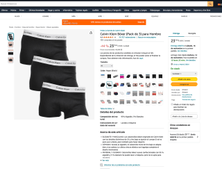 3 Pack Calvin Klein Boxer cortos por solo 23,75€