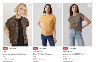 20% extra korting op geselecteerde sale items bij Wehkamp