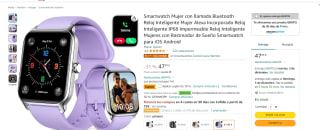 Reloj Inteligente Mujer para iOS Android por 19.19€