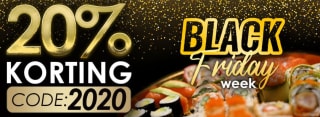 20% korting op je bestelling bij SushiPoint
