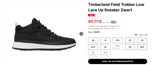 Timberland Field Trekker Low Lace Up Sneakers voor €60,71 bij Kickz