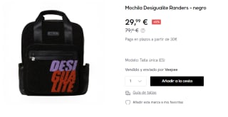 Mochila Desigualite Randers de Desigual por 29.99€