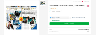Puzzle Ravensburger Harry Potter 25+36+49 + Harry Potter Memory por 9.59€