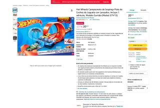 Hot Wheels Campeonato de loopings Pista de Coches de Juguete con Lanzador 1 vehículo por solo 20,42€