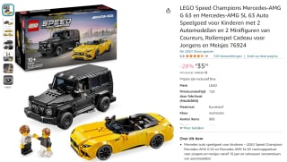 LEGO Speed Champions Mercedes-AMG G 63 en Mercedes-AMG SL 63 (76924) voor €35,99 bij Amazon en Bol