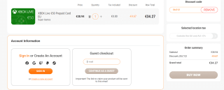 €50 Xbox tegoed voor €34,27 bij Kinguin