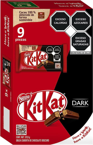 KitKat Chocolate Obscuro 9pz 41.5g por $142 en Amazon