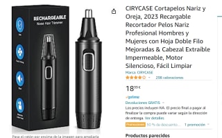 CIRYCASE Cortapelos Nariz y Oreja, 2023 Recargable Recortador Pelos Nariz Profesional Hombres y Mujeres al 50%.