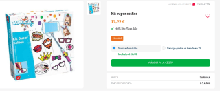 Kit super selfies para Peques por 11.99€