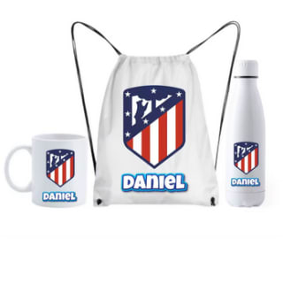 Set mochila botella termo 700ml y taza 350ml Atlético de Madrid por 19,33€