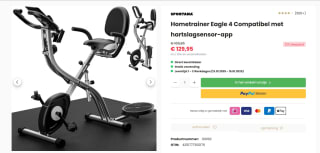 Sportana Hometrainer Eagle 4 voor €129,95 bij Deubaxxl