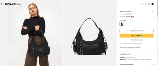 Bolso de hombro color negro por 12€