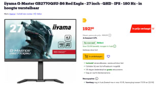 iiyama G-Master Red Eagle GB2770QSU-B6 27" gaming monitor voor €192,90 bij bol