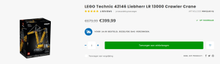 LEGO Technic Liebherr rupsbandkraan voor €399 bij Jans-steen