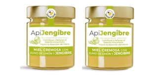 2 Botes de "ApiJengibre" Miel Cremosa Con Jengibre Y Limón - Tarro 250g por 6.65€
