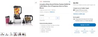 Licuadora Ninja Grand Kitchen System KS500 $2,784 | Coppel