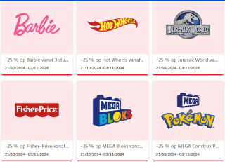 25% korting op veel items tijdens het merkenfestival bij Dreamland