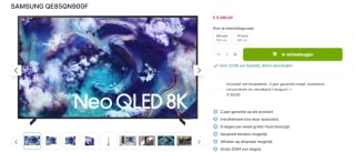 Samsung Neo QLED QN900F 85" Zwart voor €5.298 bij Plasmavisie