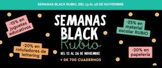 Descuentos Black Friday en Rubio