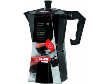 IBILI Cafetera express Bahia Negra 6 tazas 300ml Aluminio por 12,31€