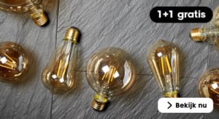 1+1 gratis op bijna alle lichtbronnen bij Kwantum