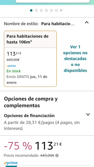 Beurer LR 500 Purificador de aire por 113,21€.2