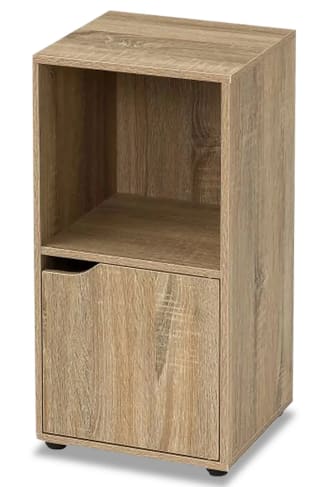 Mueble estantería con puerta de madera a tan solo 10,99€