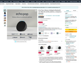Echo Pop a tan solo 19,99€ en Amazon