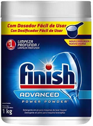 Detergente Em Pó da Finish Advanced de 1kg - R$ 43,55