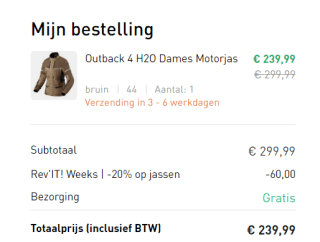 20% korting op het REV'IT assortiment bij MKC MOTO