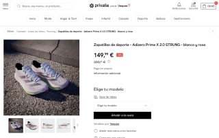 Zapatillas de running Adidas Adizero Prime X 2.0 STRUNG talla 40 por 149,99€