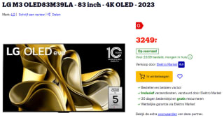 LG M3 OLED 83" TV voor €3249 bij Bol