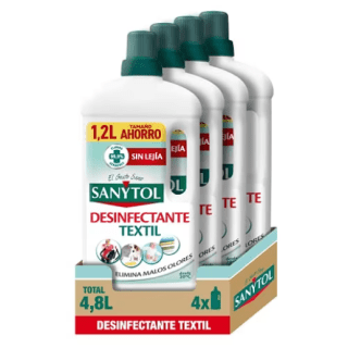 4 UniDesinfectante dades Sanytol Textil Desinfectante de la Ropa Sin Lejía 1.2L por 15,96€
