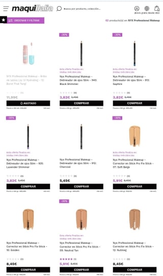 Hasta -50% de Descuento en NYX Professional Makeup.