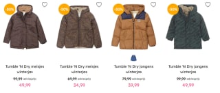 50% korting op alles van Tumble 'N Dry, Koko Noko en Blue Rebel bij Kixx