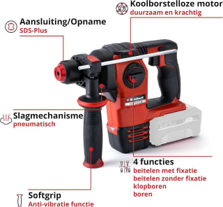 Einhell Professional Accu Boorhamer HEROCCO 18/20 Li Solo voor €114,89 bij Amazon