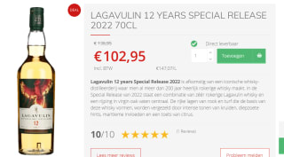 Lagavulin 12 Years Old Special Release 2022 Cask Strength 0,70 ltr 57,3% voor €102,95 bij Drankdozijn