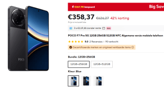 Xiaomi POCO F7 Pro - 5G - 12GB/256GB voor €358,37 bij Aliexpress