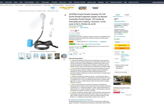 AUTOPkio Ducha Portatil Camping,12V 24V Ducha Portatil Furgoneta Camper con Bomba Innovadora Ducha Camper 12V