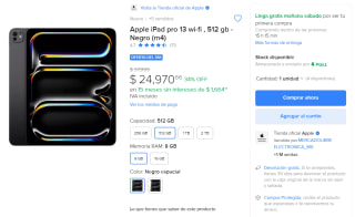 iPad Pro 13 512GB por $24,971 | Descuento Mercado Libre
