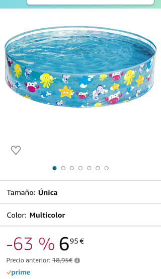 Bestway Piscina rígida por 6,95€.