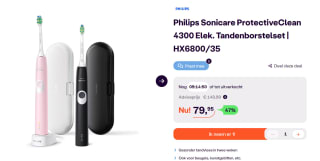 Philips Sonicare ProtectiveClean 4300 HX6800/35 voor €79,95 bij Ibood