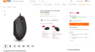 Ratón Ozone Gaming Gear Exon V30 Gaming 5000 DPI a tan solo 12,99€