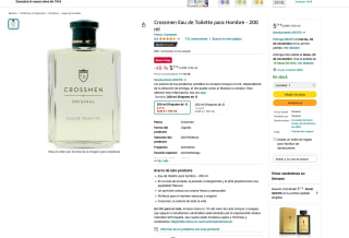 Black Friday Crossmen Eau de Toilette para Hombre 200 ml por solo 5,77€