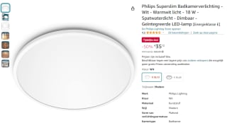 Philips smart plafondlamp 30 cm 18W voor €35,12 bij Amazon