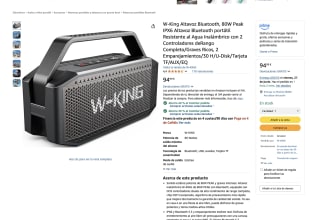 W-King Altavoz Bluetooth 80W Peak IPX6 por solo 56€