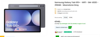 Samsung Galaxy Tab S10+, Wi-Fi, 256GB opslag Grijs voor €948 bij Phonemarket
