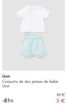 Prendas para niños por 2€ y 3€